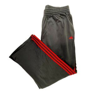 Adidas Black Track Pants | Red Stripes | Men’s 2XL